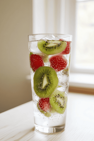 Kiwi Strawberry Spritz Mocktail